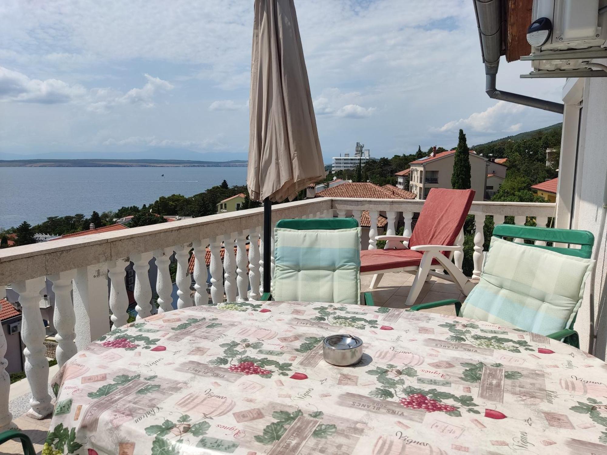 Panorama View Close Sandy Beach 100M To Talasoterapija, Crikvenica Ngoại thất bức ảnh